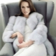 Manteau court en fourrure de renard arctique