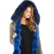 Parka Fourrure Bleue