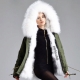 Parka femme avec fourrure à l'intérieur