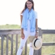 Foulard bleu