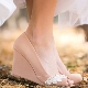 Chaussures compensées beiges