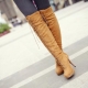 Bottes en daim marron
