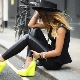 Chaussures compensées en cuir