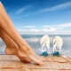 Chaussures de plage et autres chaussures pour se détendre sur la plage