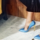 Chaussures à talons bleues