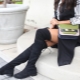 Bottes en daim sans talons