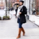 Bottes à talons bas en daim