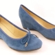 Chaussures compensées en daim