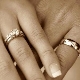 Double anneaux de mariage