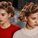 Cheveux élastiques au printemps
