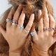 Bague en argent avec zircone