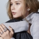 Arracades de diamant d'or blanc