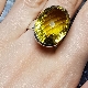 Bague avec citrine