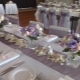 Les détails de la table de mariage