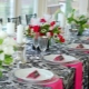 Réglage de la table d'anniversaire