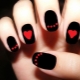Design des ongles noirs