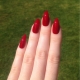 Design des ongles bien rouges
