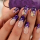 Purple nail design: caractéristiques de style et idées de décoration