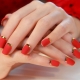 Idées intéressantes manucure rouge mat