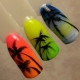 Comment dessiner un palmier sur les ongles?