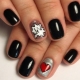 Belles options de manucure noir