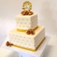 Gâteaux de mariage originaux en or