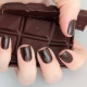 Manucure au chocolat: le secret du design et des idées de la saison