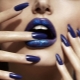 Blue manicure: spécificités du design et idées mode