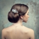 Coiffures de mariage: beau style haut avec voile, diadème et couronne