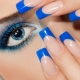 Manucure bleue française