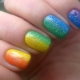Dégradé vertical sur les ongles