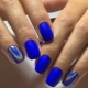 Idées de manucure bleues pour les ongles courts