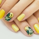 Caractéristiques manucure jaune sur les ongles courts