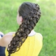 Variantes de tressage de cheveux longs