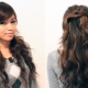 Belles coiffures avec la moitié des cheveux
