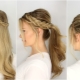 Variantes de coiffures claires pour cheveux longs