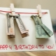 C'est beau de donner de l'argent pour un anniversaire?