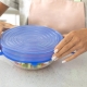 Tampas esticáveis ​​de silicone para pratos: descrição e finalidade