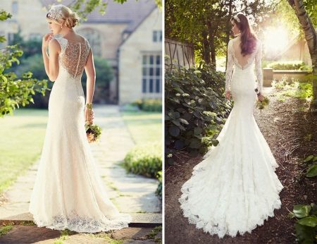 Robe de mariée avec dos ouvert