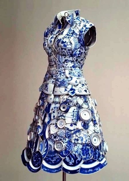 Robe de mariée en porcelaine