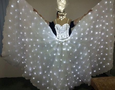Robe de mariée avec des lumières LED