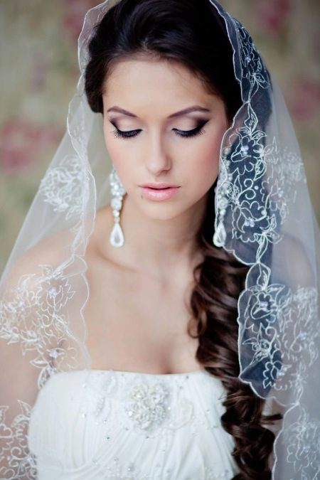 Voile pour les mariées avec petite taille pour le mariage