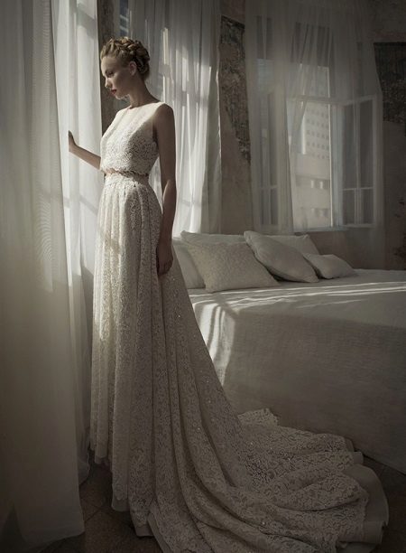 Robe de mariée longue traine