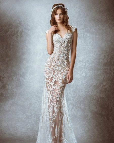 Robe de mariée ajourée de ZUHAIR MURAD