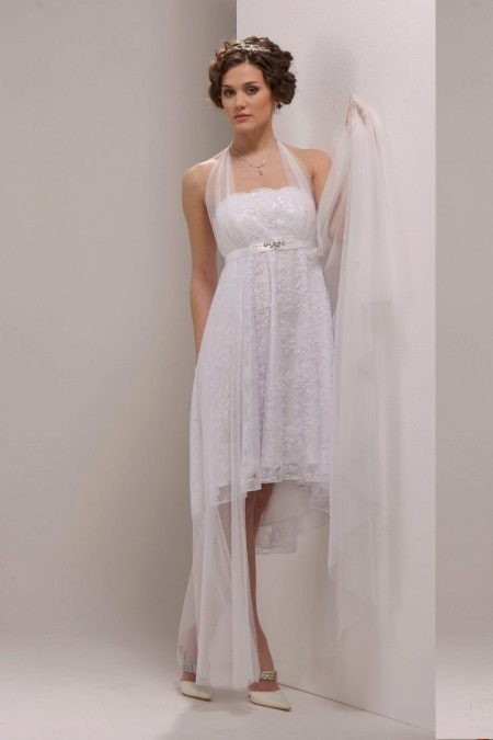 Transformateur de robe de mariée courte pour femme enceinte