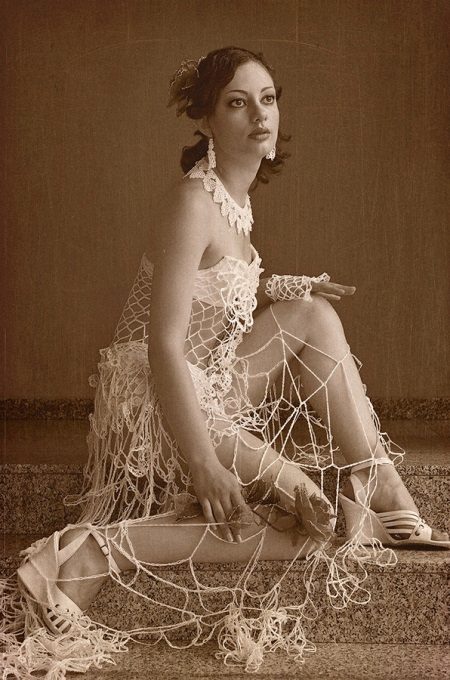 Robe de mariée en maille