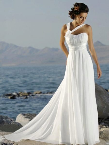 Robe de mariée Empire pour cérémonie de plage