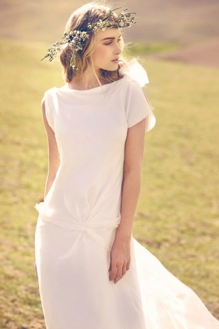 Robe de mariée rustique simple