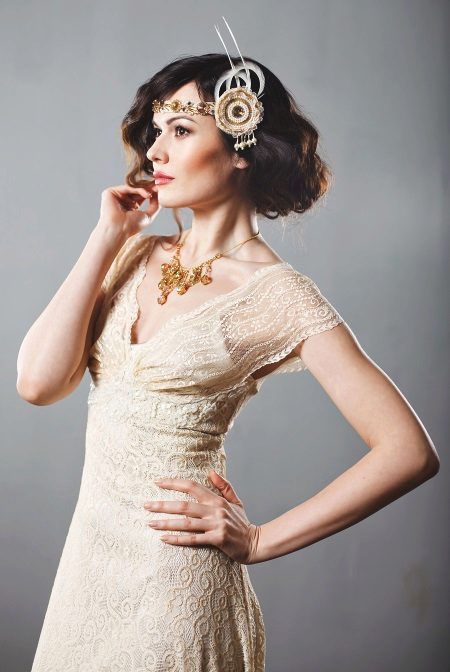 Accessoires de robe de mariage rustique