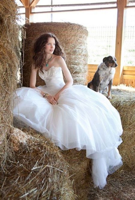 Robe de mariée rustique
